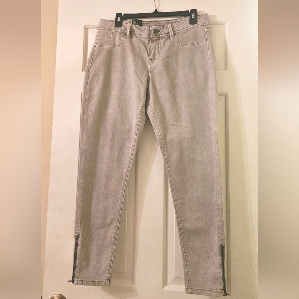Buckle Black Jeans Womens Sz30 Tan Fit No. 53 Ankle Zip Skinny Denim Stretch NWT